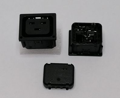 Schurter 3-110-015 Einbau-Kaltgerätebuchse 4710-5 IDC Snap-In 3-Polig 2,5mmÂ² 16A 250