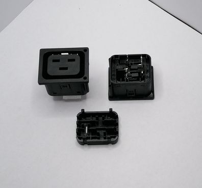 Schurter 3-110-013 Einbau-Kaltgerätebuchse 4710-5 IDC Snap-In 3-Polig 2,5mmÂ² 16A 250