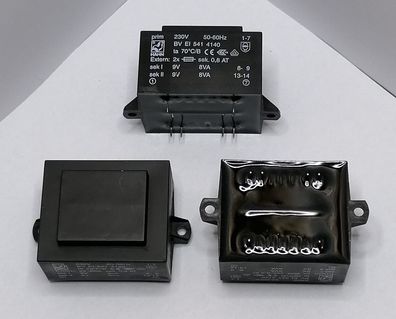 Printtrafo BVEI5414140 Hahn 16VA Primär 230V Sekundär 2x9V 2x889mA