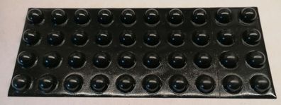 25 Stk 3M SJ5017 Bumpon Gummifésse Elastikpuffer, Schwarz, 19,0 x 9,6mm selbstklebend