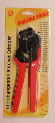 Hanlong HT-4362H Crimpzange fér isolierte Flachsteckhélsen, Kabelschuhe, Stoßverbinde