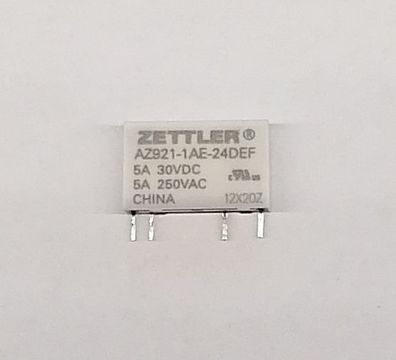 Zettler AZ921-1AE-24DEF Printrelais 1xNO 5A 24V 3200R