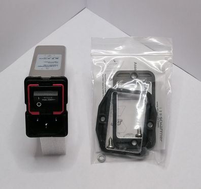 Schaffner FN9290-1-06 Netzfilter IEC 250V/1A Einbau mit Schalter+Kaltgerätebuchse