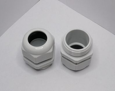 5 Stk Essentra Components Kabelverschraubung M32x1,5 Lichtgrau IP68 Metrisch
