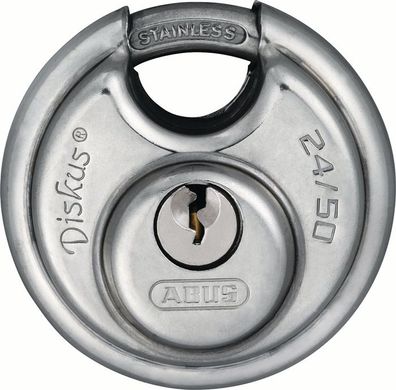 Zylindervorhangschloss 24IB/50 Schlosskörper-B.51mm VA versch.-schl. ABUS