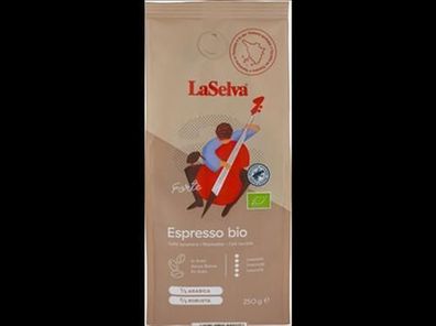 LaSelva 6x Espresso "Forte" - Röstkaffee Ganze Bohne 250g