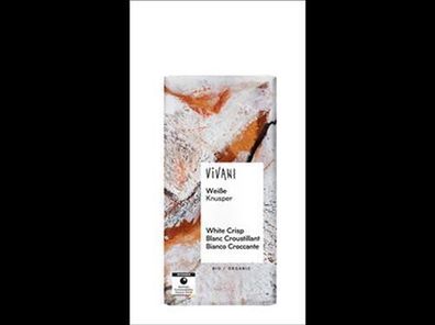 Vivani 6x Weiße Knusper Schokolade 100g