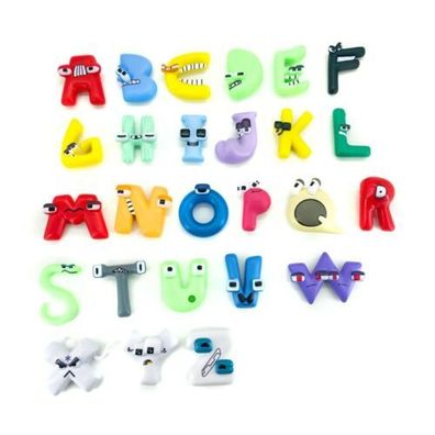 26-teiliges Alphabet Lore Set A-Z Mini Modell Kinder Puzzle Bildung Alphabeti