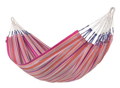 La Siesta Modesta Flamingo - Doppel- Hängematte aus Biobaumwolle, pink Hängemat