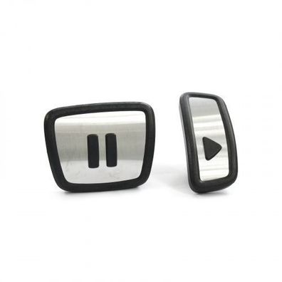 Original VW ID.3 ID.4 Pedalkappen Button Play & Pause Design Edelstahl Kappen