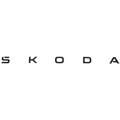 Original Skoda Schriftzug Heckklappe Emblem Buchstaben Logo schwarz 3P0853687D041