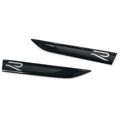 Original VW Golf 8 (5H) R-Modell Plaketten Kotflügel Emblem Logo schwarz