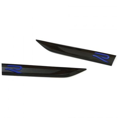 Original VW Golf 8 R Plaketten Kotflügel seitlich Emblem Logo schwarz/ blau