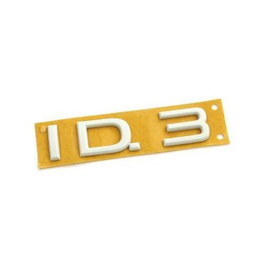 Original VW ID.3 Schriftzug Modellbezeichnung Heckklappe Emblem Logo pure white