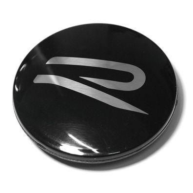 Original VW Nabenkappe R-Logo Radnabenkappe Alufelge schwarz 5H0601171BFOD