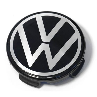 Original VW Nabenkappe Radnabenkappe Nabenabdeckung schwarz/chrom 7TG601171