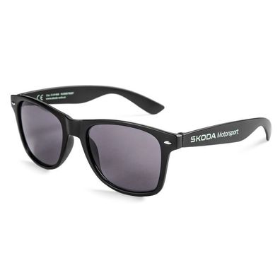 Original Skoda Sonnenbrille Motorsport Schriftzug Brille schwarz 6U0087900F