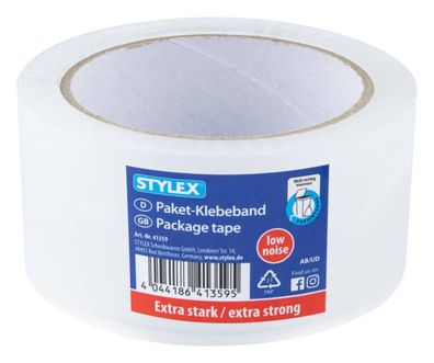 Paket-Klebeband, transparent, extra stark [Stylex 41359]