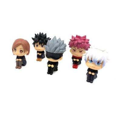 5 Stuck Jujutsu Kaisen Mini Anime Satoru Gojo Megumi Chibi Figur Spielzeug St