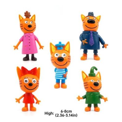 5 Stck. Schone Cartoon Kid-e-Cats 2 Zoll Actionfigur Spielzeug