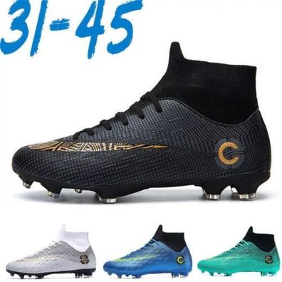 Herren Fubball schuhe AG Stollen Nocken Fussball Stiefel Outdoor Indoor Sneaker