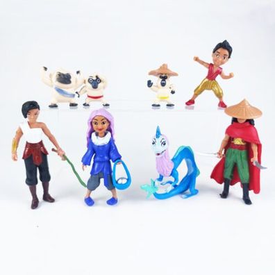 8 Stuck Raya and The Last Dragon 4,7 Zoll PVC Actionfigur Modell Spielzeug Se