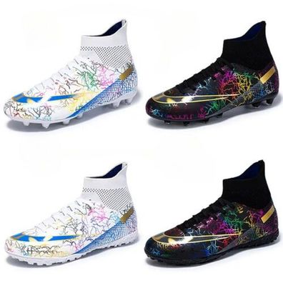 Neue Fubballschuhe Grobe und High Top Teenage Student Training Wettkampfschuhe