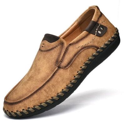 Herren Mode Freizeit Halbschuhe Sneakers Leder Komfort Wandern Fahren Mokassins