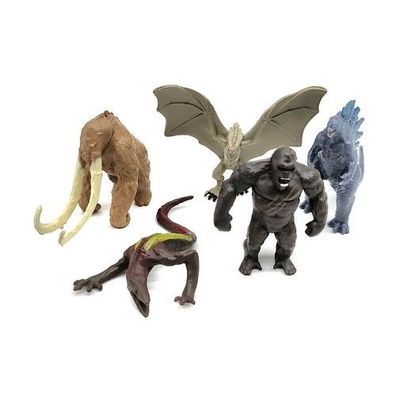 5 Teile/Set Godzilla King of the Monster King Kong 2 Zoll Figur Modell Spielz