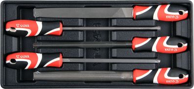 Schubladeneinsatz 385x175x41mm inkl. Feilen 200mm, 5-teilig