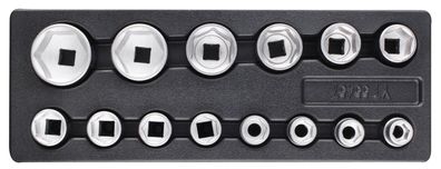Schubladeneinsatz 385x175x41mm inkl. 3/4"-Steckschlüsselsatz, 14-teilig