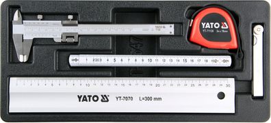 Schubladeneinsatz 385x175x41mm inkl. Messwerkzeug 5-teilig