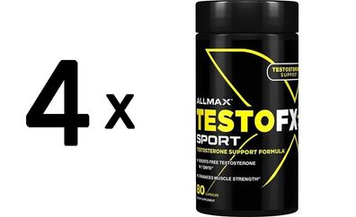 4 x AllMax Nutrition TestoFX Sport - 80 caps