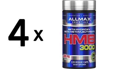 4 x AllMax Nutrition HMB 3000 - 120 vcaps