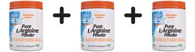3 x Doctors Best L-Arginine Powder - 300 grams