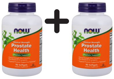 2 x NOW Foods Prostate Health Clinical Strength - 90 softgels