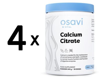 4 x Osavi Calcium Citrate - 240g