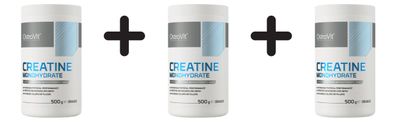 3 x OstroVit Creatine Monohydrate, Orange - 500g