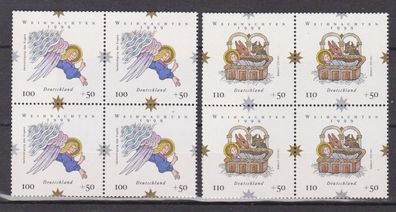 BRD 1999 postfrisch vierer Block Michel-Nr. 2084-2085 Weihnachten