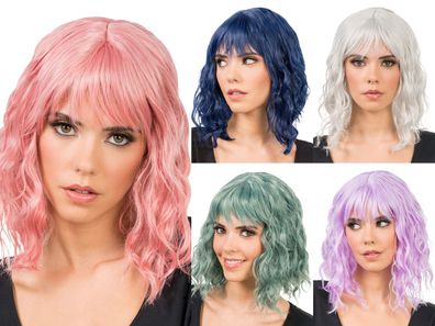 Perücke Tessa Waves Wellen Wavy Wig Karneval Festival Fasching