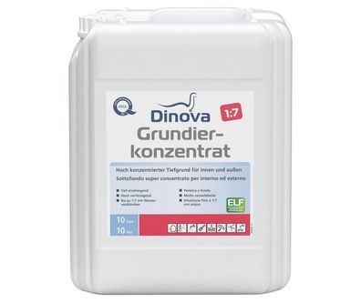 Dinova Grundierkonzentrat 1:7 - 10 Liter farblos