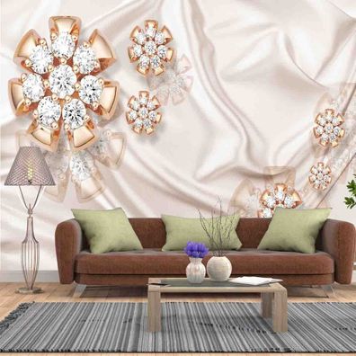 Vlies Fototapete Wandtapete Wandbilder 3D Effekt Schmuck Moderne Tapete 1658