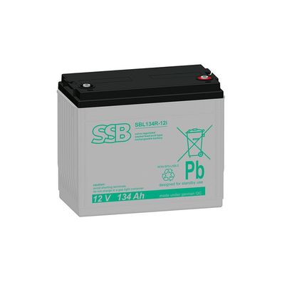 SSB Blei Akku SBL 134R-12i AGM Batterie M8 Schraubanschluss - 12V 134Ah