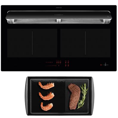 Oranier Kochfeld Induktion 90 cm autark KFL 2092 Dunstabzug Abluft Grillplatte