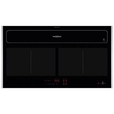 Oranier Induktionskochfeld 90cm autark Dunstabzug Umluft KFL2092 Kochfeldleisten