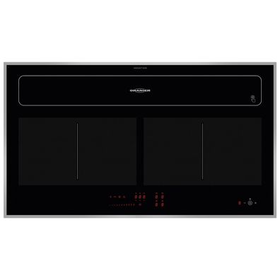 Oranier Kochfeld Induktion 90 cm autark Kochfeldabzug Umluft & Edelstahlrahmen