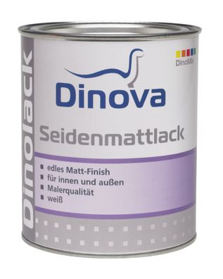 Dinova Seidenmattlack D-21 - 0,75 Liter weiß