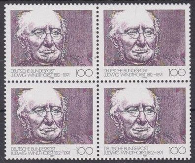 BRD 1991 postfrisch vierer Block Michel-Nr. 1510 Ludwig Windthorst
