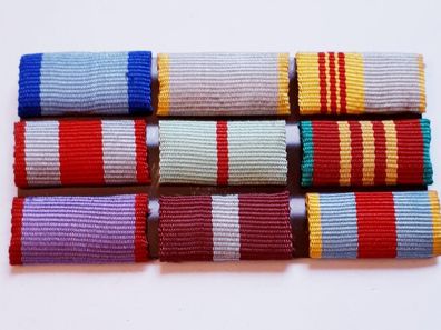 UDSSR Interimsspange Ordensspange 9-teilig