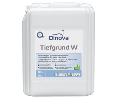 Dinova Tiefgrund W 10 Liter farblos